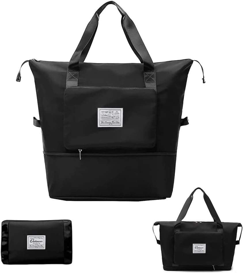 Large Capacity Foldable Travel Bag Expandable Portable Carry on Bag Dry ...