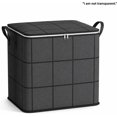 thumbnail image 1 of Large Capacity Foldable Wardrobe Storage Box, Household Double Zipper with Handle Clothing and Quilt Storage Bag E, 1 of 2