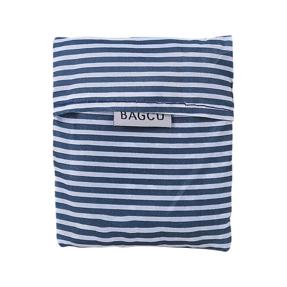 Large Capacity Folding Shopping Bag - Heavy Duty Reusable Grocery Tote, 11 lb Capacity, Durable Polyester, Machine Washable, Geometric Stripes