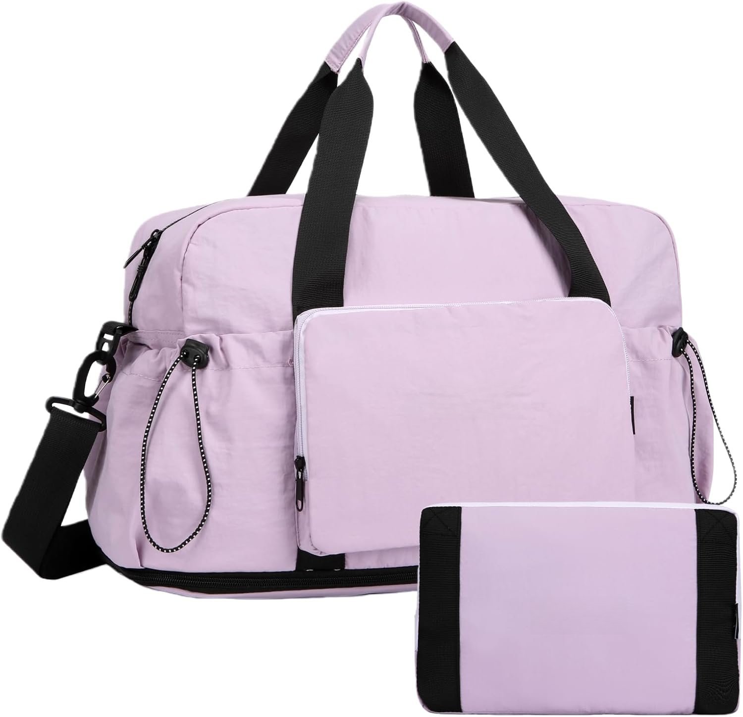 Large Capacity Folding Travel Bag, Expansion Travel Duffel Bag with Dry ...