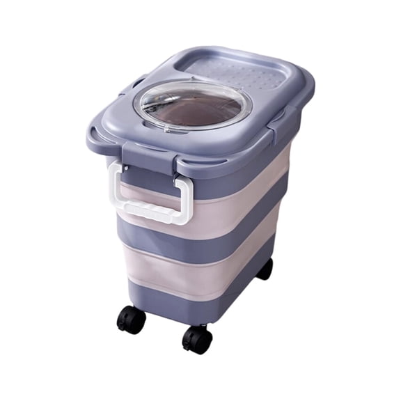Large Capacity Food Container Rice Storage Box with Sealed Lid Kitchen Tool