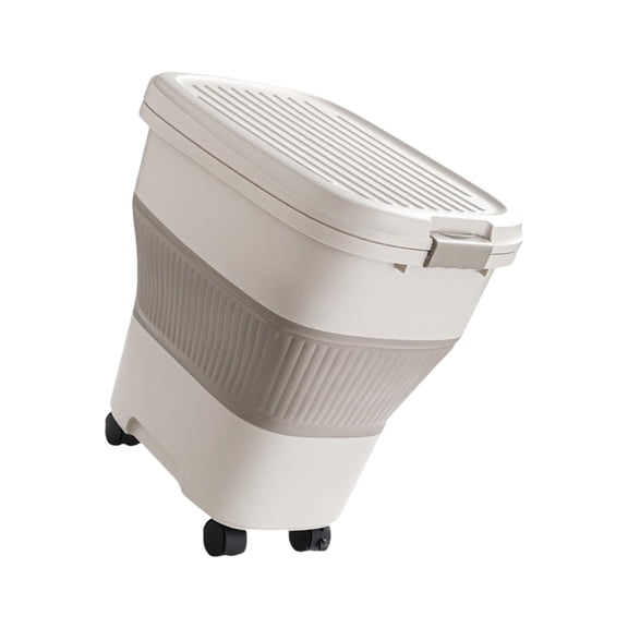Large Capacity Food Container Rice Storage Box with Sealed Lid Kitchen Tool