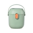 thumbnail image 1 of Large Capacity Formula Dispenser, Portable Airtight Container For Snacks With Easy-Carry Handle, For Travel, Home, On-The-Go Use - Mint Green, 1 of 8