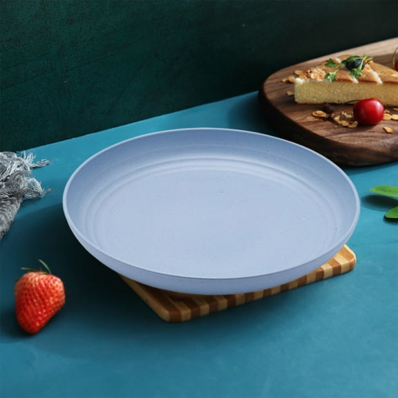 Large Capacity Fruit & Snack Serving Tray | 7.87x7.87 Inch Plastic Snack Bowl | Party Platter for Candy, Nuts, Dried Fruit | Beige, Pink, Blue, Green