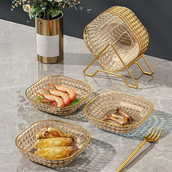 Large Capacity Fruit Tray for Coffee Table, Multi-Color Plastic Snack Bowl for Dried Fruit Nuts – Stylish Living Room Candy Serving Dish for Parties Home Entertaining