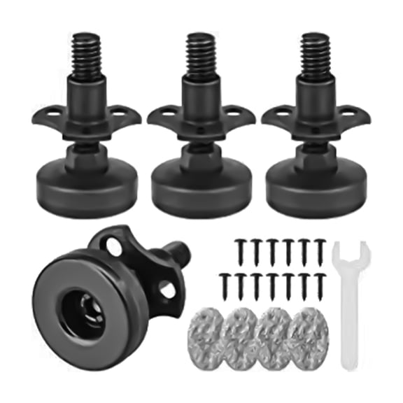 Large Capacity Furniture Feets Adjusters 3/8Inch Thread 4Pcs Portable Home Accessory for Tables and Workbenches