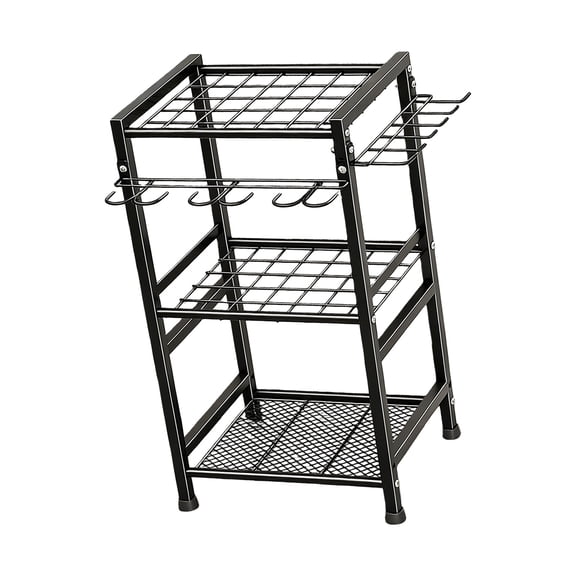 Large Capacity Garden Tool Storage Organiser with Multiple Size Slot for Shovels Rakes Brooms and D Handle Tools