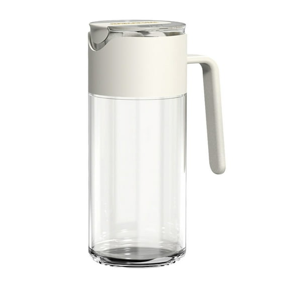 Large Capacity Glass Oil Dispenser Bottle | Automatic Opening & Closing Spout | Leakproof Kitchen Oil Can | 20oz Oil Sprayer for Cooking, Baking & Grilling | Includes 1 Oil Jug