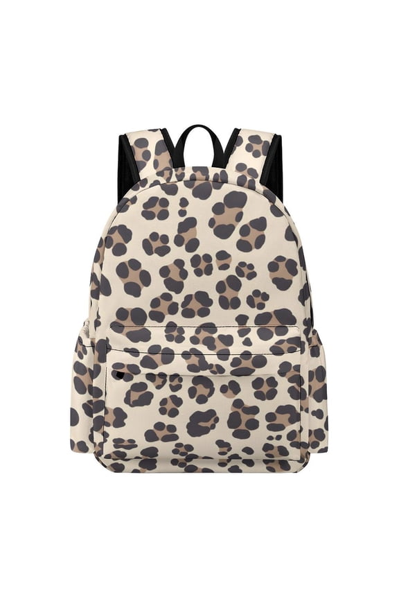 Large Capacity Half Print Backpack 11.816.55.9in Multifunctional Zipper Design Convenient Switch Leopard_1