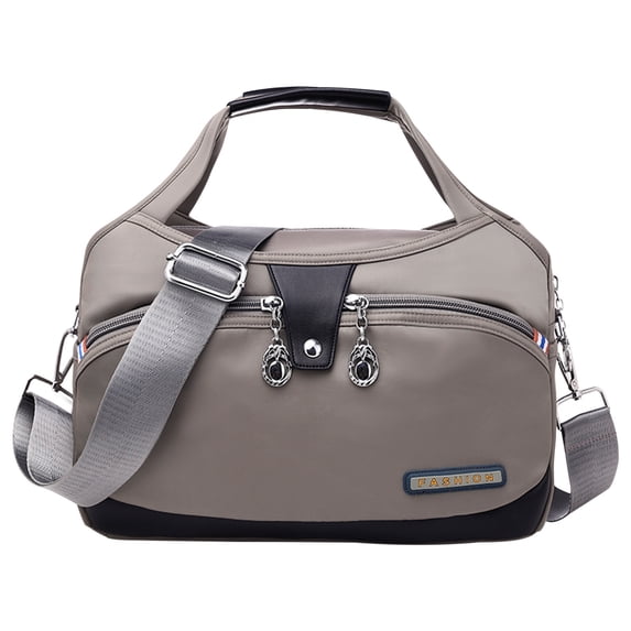 Large Capacity Handbag Tote Bag, Usupdd Multifunctional Nylon Shoulder Bag for Women, 29x28x12cm Casual Travel Messenger Bag with Adjustable Strap, Navy