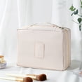 thumbnail image 1 of Large Capacity Handheld Makeup Bag | Waterproof Cosmetic & Toiletry Organizer | Portable Travel Storage Bag | Removable Compartment | 8.26x6.29x3.14 Inches, 1 of 9