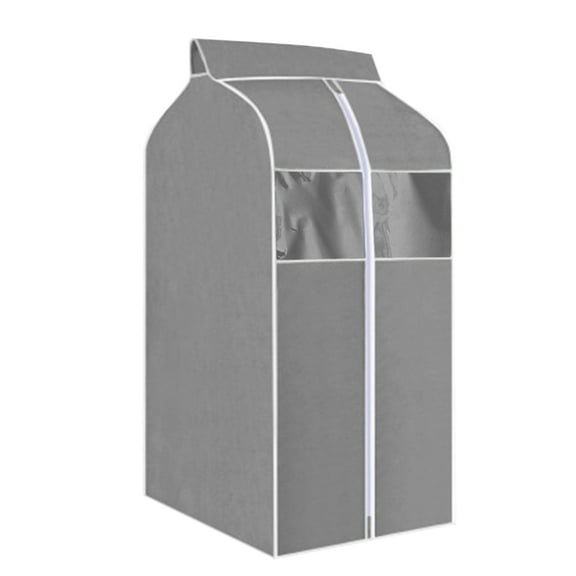 Large Capacity Hanging Clothes Bag Garment Bag Organizer Storage With Clear Windows Garment Rack Cover Dust Proof Clothes Cover For Suit Coats Jackets Dress Closet Storage