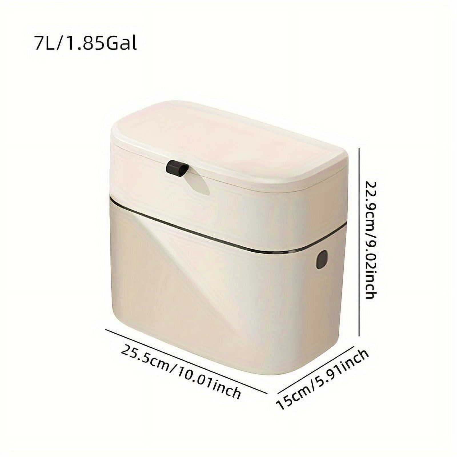 Large Capacity Hanging Trash Can with Odor-Sealing Lid - Pull-Out Under ...