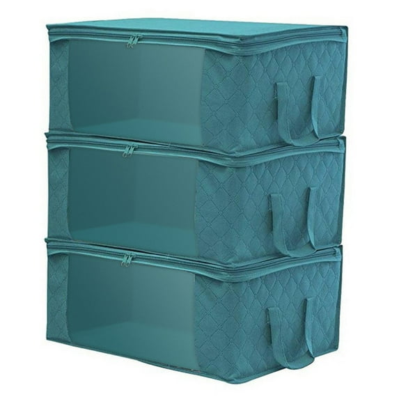 Large Capacity Home Closet Storage Bags Clothes Container Bag Foldable Pouches Home Organizer With Zipper Home Space Saver