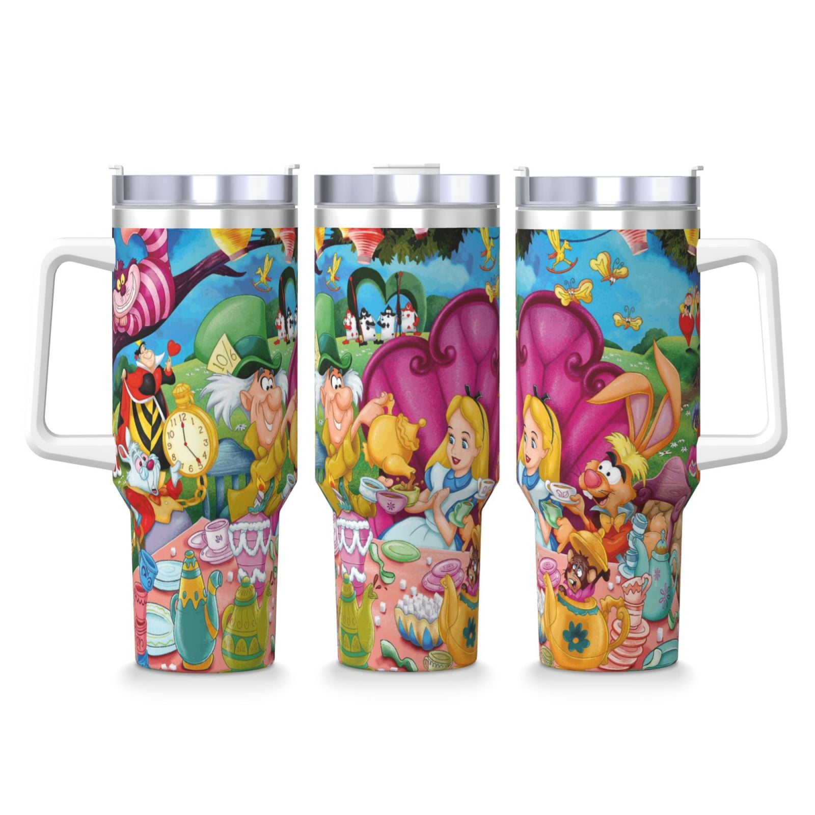 4 cup coffee thermos mug Porcelain Coffee Mug Set Of 4 - Cups With Big Handle for Tea, Cappuccino, Latte and Chocolate, Hot or Cold Drinks