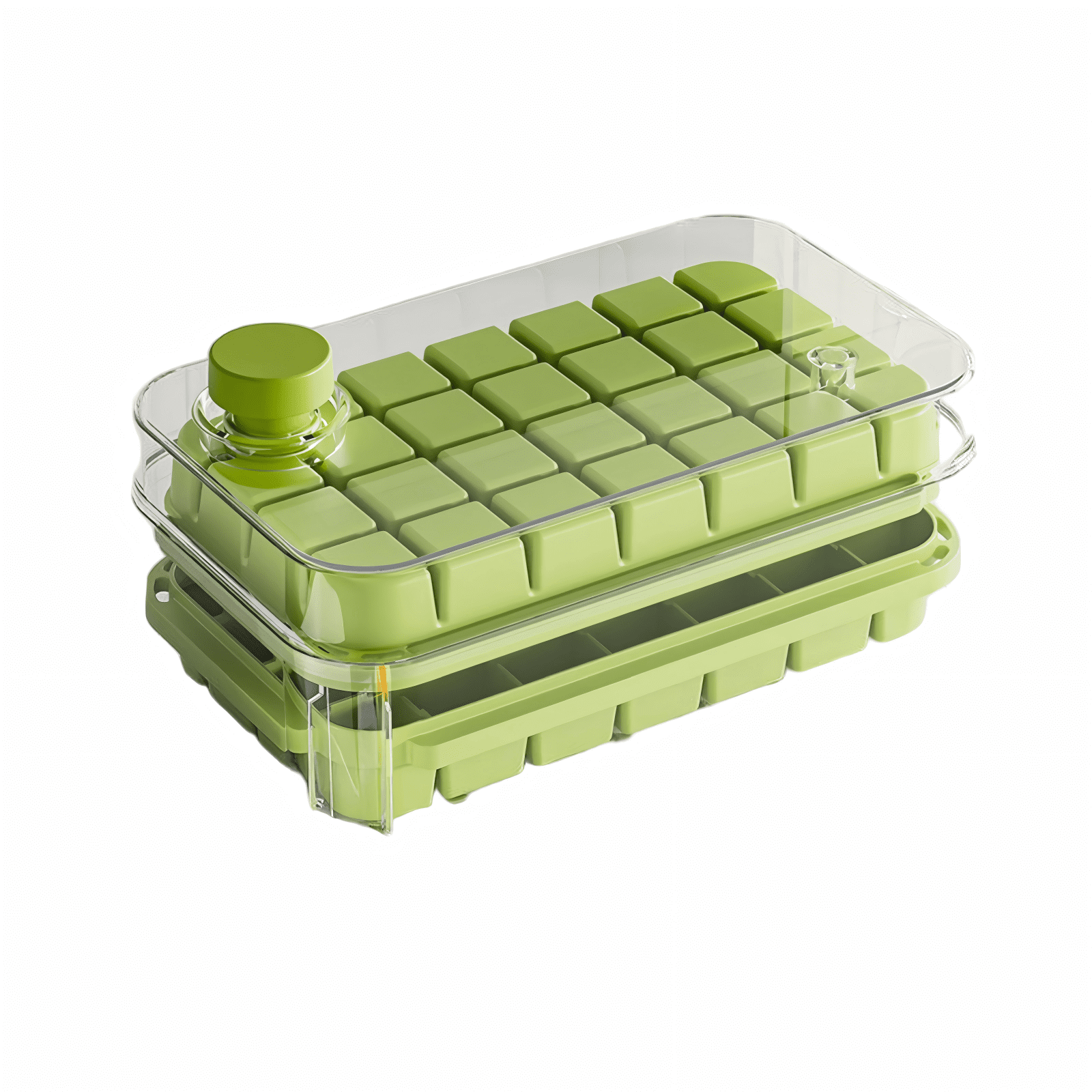 Large Capacity Ice Cube Tray with Easy-Release Design, 18.3x10.8x7.2cm Fast-Freezing Ice Maker Bin for Chilled Cocktails & Refreshing Beverages