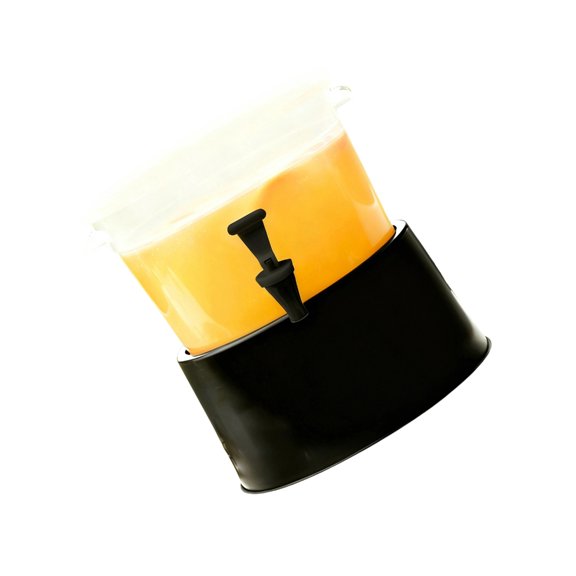 Large Capacity Iced Beverage Dispenser Leak Proof Plastic Container with Convenient Tap for Homes Kitchen Outdoor Event