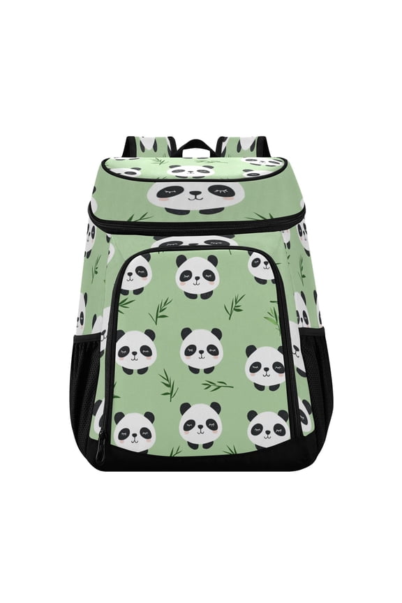 Large Capacity Insulated Cooler Backpack Waterproof Thick Thermal Lunch Bag for Picnic Camping Hiking Beach Travel Super Cute Cartoon Panda