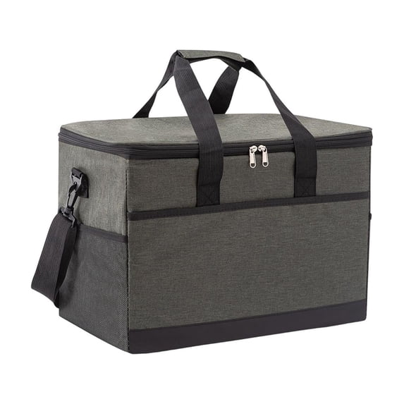 Large Capacity Insulated Cooler Bag, Waterproof Oxford Fabric Thermal Tote for Picnic, Camping, Travel, Lunch, and Food Delivery
