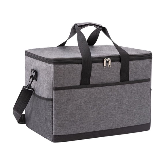 Large Capacity Insulated Cooler Bag, Waterproof Oxford Fabric Thermal Tote for Picnic, Camping, Travel, Lunch, and Food Delivery