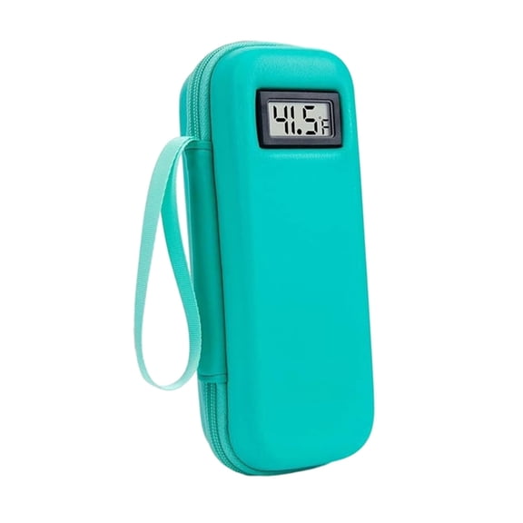 Large Capacity Insulated Cooling Bag With Digital Temperature Display Portable For Travel Home And Storage