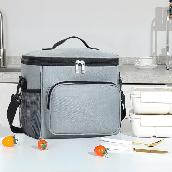 Large Capacity Insulated Lunch Bag - Thickened Aluminum Foil Handheld, Leak-Proof Bento Compatible, Perfect for Office Workers Students Daily Carry