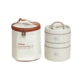 thumbnail image 1 of Large Capacity Insulated Lunch Box for Hot Food, Double Layer Stainless Steel Lunch Container with Thermal Bag, Portable Lunch Kit for Work And office, 1 Large Size + 1 Small Size, 1 of 5