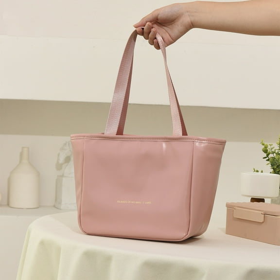 Large Capacity Insulated Lunch Box for Men and Women, Reusable Lunch Bag, Portable Cooler Bag with Front Zipper Pocket for Snacks, Drinks, and Cutlery, Ideal for Work, School