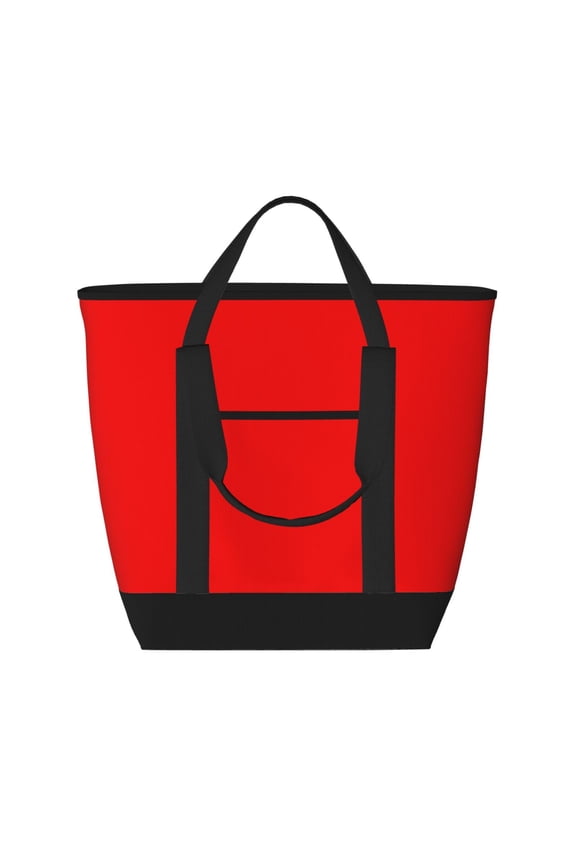 Large Capacity Insulated Tote Bag16.113.47.5in Thermal Insulation And Easy To Clean Strong Bearing Capacity Can Be Reused Red
