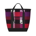 thumbnail image 1 of Large Capacity Insulated Tote Bag16.1×13.4×7.5in Thermal Insulation And Easy To Clean Strong Bearing Capacity Can Be Reused Palevioletred Buffalo Plaid Check Tartan Scotland_2, 1 of 8