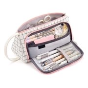 Large Capacity Korean Style Canvas Pencil Casel arge multifunctional storage capacity