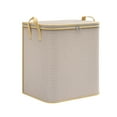 thumbnail image 1 of Large Capacity Laundry Hamper with Zipper Lid Foldable Clothes Storage Basket with Handles for Home Organization, 1 of 4