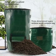 Large Capacity Leaf Trash Bag – Waterproof PE Material, Ideal for Organic Composting