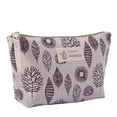 thumbnail image 1 of Large Capacity Linen Cosmetic Bag Travel Makeup Organizer Durable Toiletry Pouch for Women Girls, 1 of 1