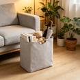 thumbnail image 1 of Large Capacity Linen Laundry Hamper with Wooden Handles Foldable Waterproof Storage Basket for Clothes Blankets, 1 of 6
