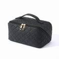 thumbnail image 1 of Large Capacity Makeup Bag Organizer,Wide Opening Toiletry Storage Pouch With Structured Compartments,Travel Friendly Cosmetic Case With Protective Design for Business Trips Vacation Daily Use-A, 1 of 1