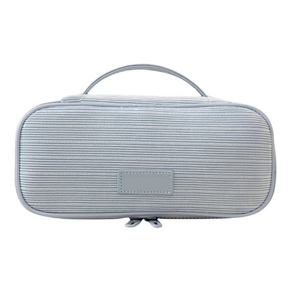 Large Capacity Makeup Bag Toiletry Storage Organizer Travel Cosmetic Pouch Multi Compartment Waterproof Easy Clean Portable Makeup Case for Daily Use Gym Trips Suitcase Packing