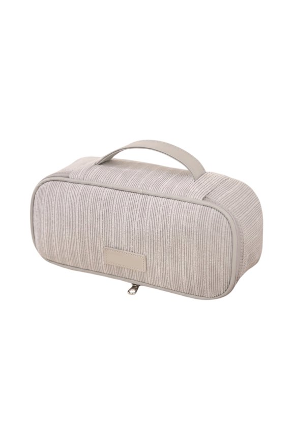 Large Capacity Makeup Bag for Women Tote Bag Cosmetic Storage Organizer Travel Portable High Beauty Bag Daily Toiletries Accessories Pouch Handbag,Gray