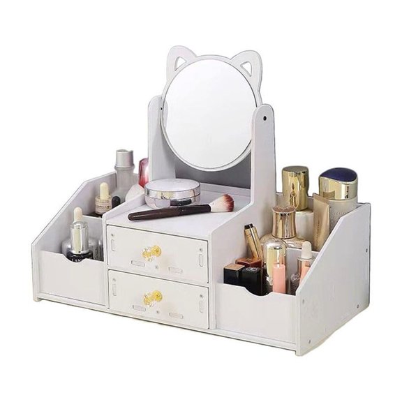 Large Capacity Makeup Storage Box - Stylish, Multi-functional, and Easy to Assemble