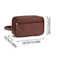 thumbnail image 1 of Large Capacity Men's Travel Toiletry Bag, Water-Resistant Nylon Kit with Multiple Compartments, Portable Wash Pouch for Grooming Essentials, Organized Storage Bag for Business Trips and Holidays, 1 of 2