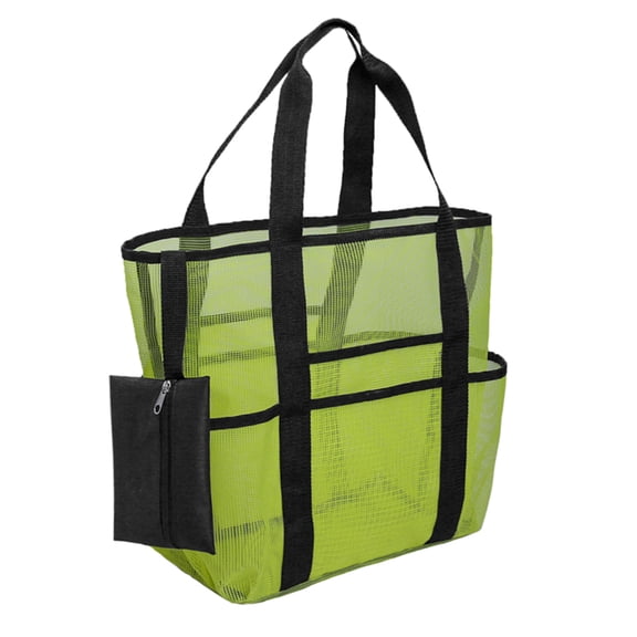 Large Capacity Mesh Bag Breathable Multiple Pockets Mesh Storage Bag Beach