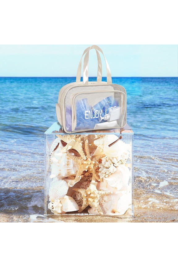 Large Capacity Mesh Beach Bag for Women Men | Sandproof Dry Wet Separation Swimming Pool Tote | Ripstop Polyester Grocery Storage Net Bag for Travel Beach Vacation - 14.96x9.84x6.30 Inch