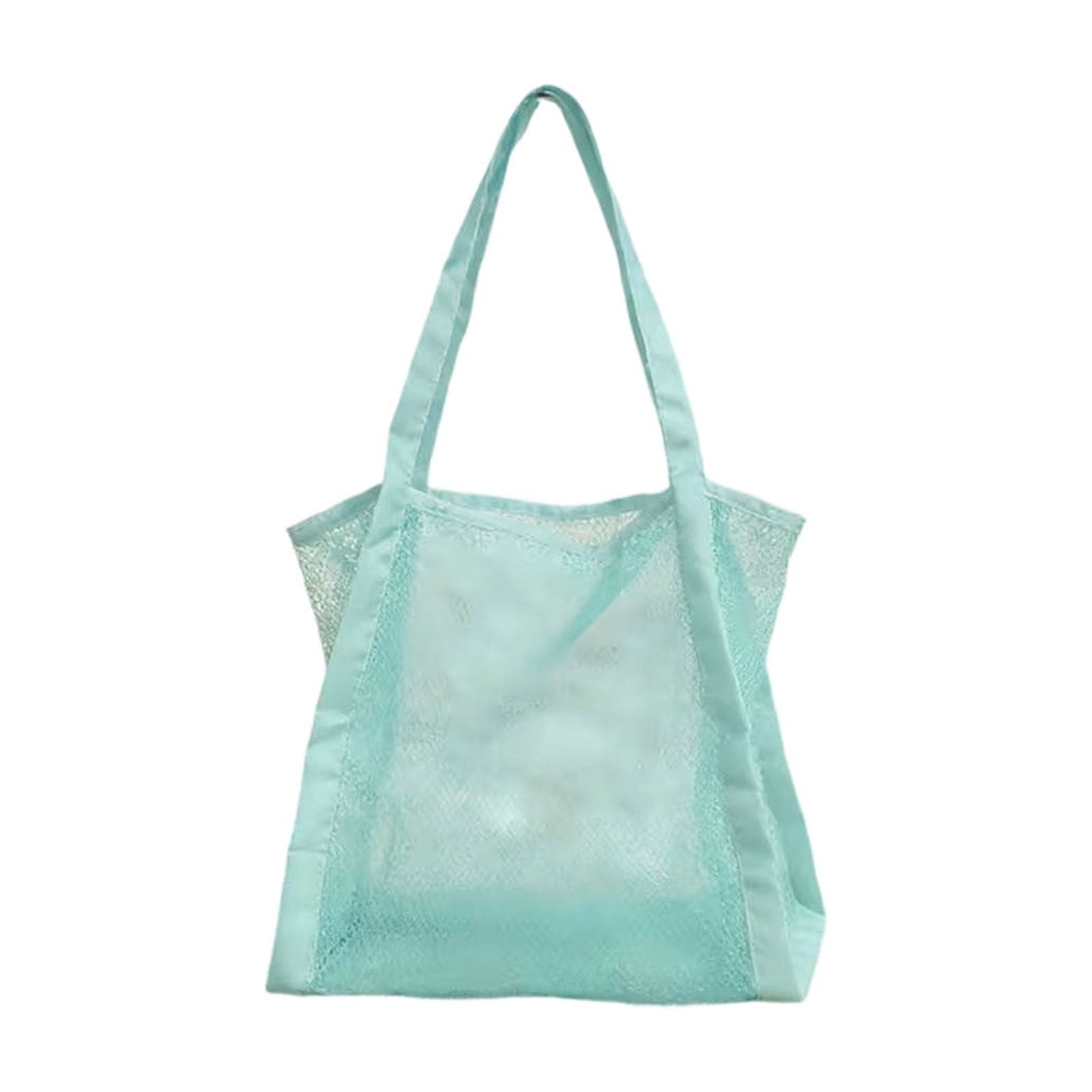 Large Capacity Mesh Beach Tote Bag, Portable Drawstring Net