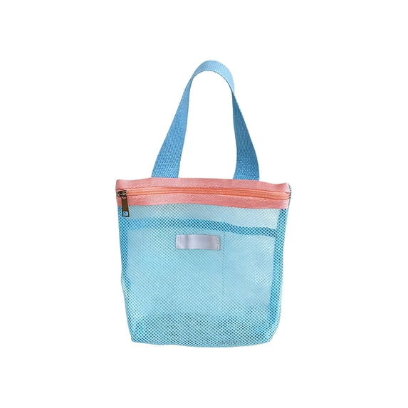 Large Capacity Mesh Storage Bag, Drainable Toiletry Bag for Travel Swimming, Portable Beach Bag