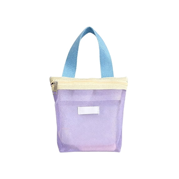 Large Capacity Mesh Storage Bag, Drainable Toiletry Bag for Travel Swimming, Portable Beach Bag