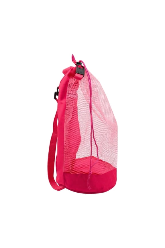 Large Capacity Mesh Swim Backpack – Drawstring Beach Bag for Swimmers, Portable Storage Tote for Pool Gym, Breathable Sand-Proof Beach Backpack