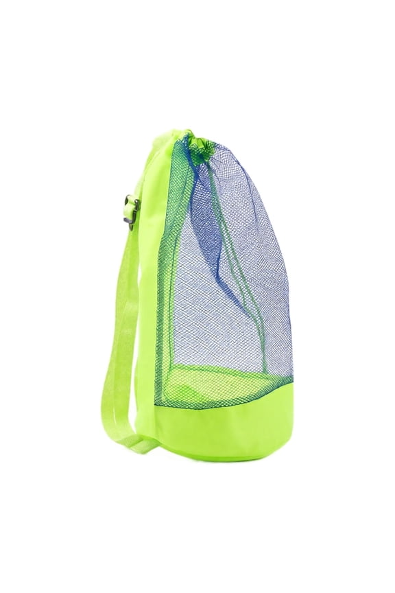 Large Capacity Mesh Swim Backpack – Drawstring Beach Bag for Swimmers, Portable Storage Tote for Pool Gym, Breathable Sand-Proof Beach Backpack