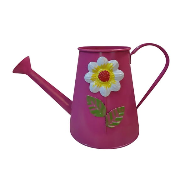 Large Capacity Metal Watering Can with Removable Head 3.5L Galvanized Design for Indoor Outdoor