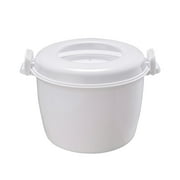 Large Capacity Microwave Rice Cooker, Multi-Functional Plastic Insulated Bento Box for Rice, Soup, Vegetables, Convenient Household Heating Device, Easy to Use and Clean