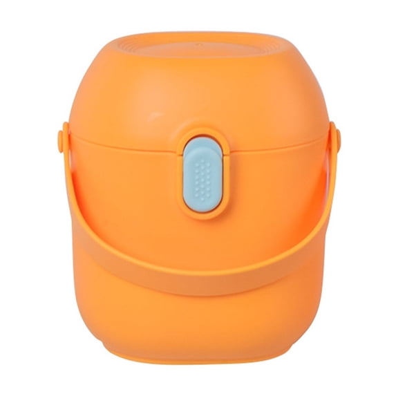 Large Capacity Milk Powder Spoon Portable Distribution Sealed Container, Snack Storage Scoop For Baby Formula Coffee(3.9*3.2*5.1in,Orange)